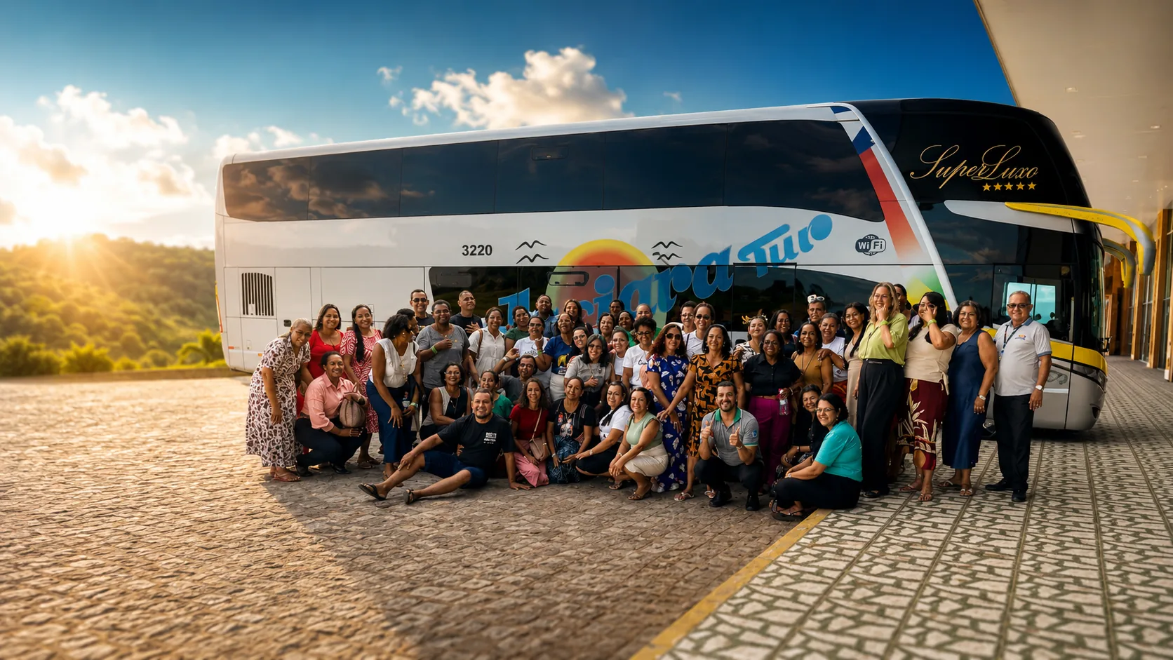 Grupo de viajantes da Jaciara Tur
